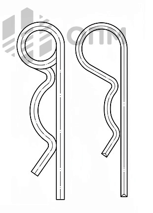 DIN 11024 Шплинт пружинный игольчатый