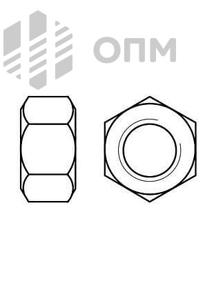 ГОСТ 2524-70 Гайка шестигранная уменьшенная