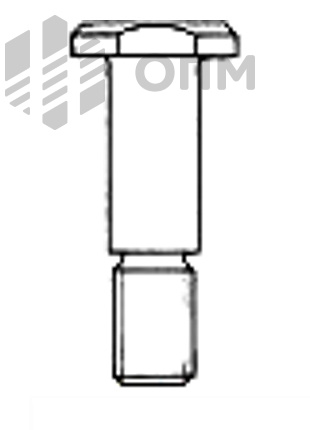 DIN 1445 Палец с плоской головкой под паз и резьбовой цапфой