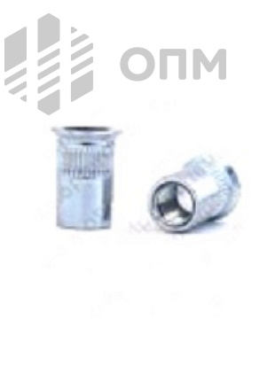 ОПМ 110008 Заклепка BRALO с потайным бортиком, рифленая