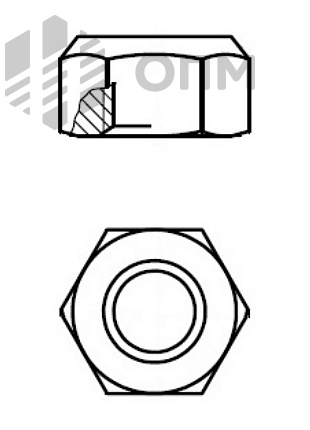 ISO 10513 Гайка шестигранная самостопорящаяся высокая цельнометаллическая