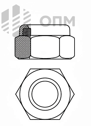 DIN 6924 Гайка самоконтрящаяся
