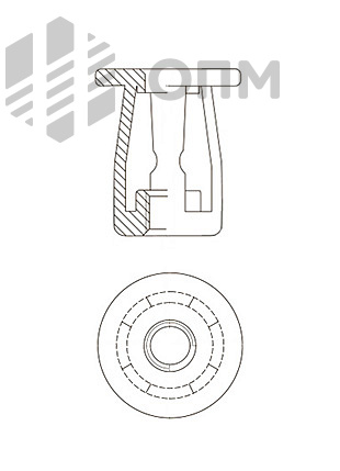 ОПМ 110036 Заклёпка-гайка распорная JF для мягких материалов