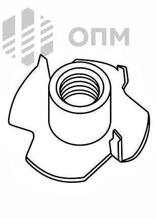 DIN 1624 Гайка врезная (Гайка мебельная забивная)