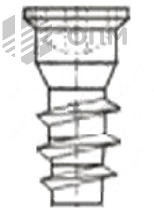 ОПМ 601005 Евровинт (Винт-конфирмат), потайная головка