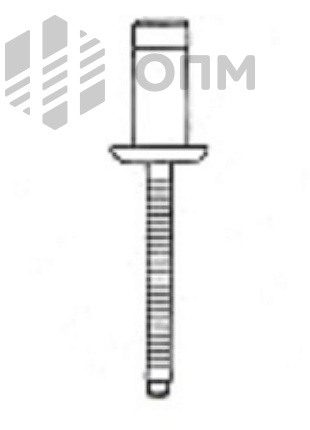 ОПМ 109016 Заклепка вытяжная распорная усиленная с плоской головкой