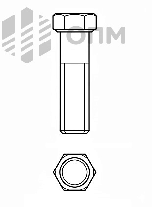 DIN 960 Болт с шестигранной головкой и мелким шагом резьбы