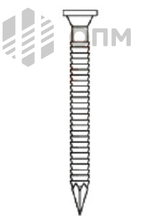 ОПМ 229007 Гвоздь винтовой с плоской головкой