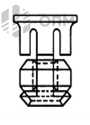 ОПМ 103012 Гайка кузовная оцинкованная