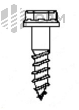 ОПМ 207028 Шуруп с шестигранной головкой с фланцем