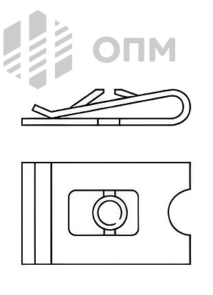 ОПМ 103013 Гайка пружинная для тонких листов