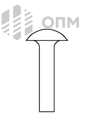 ГОСТ 10302-80 Заклепка с полукруглой низкой головкой