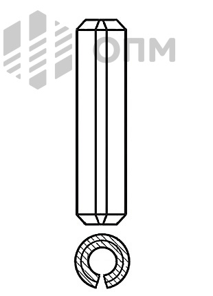 DIN 1481 Штифт цилиндрический пружинный 