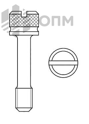ГОСТ 10344-80 Винт с накатанной головкой невыпадающий класса точности В
