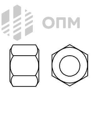 ГОСТ 15524-70 Гайка шестигранная высокая