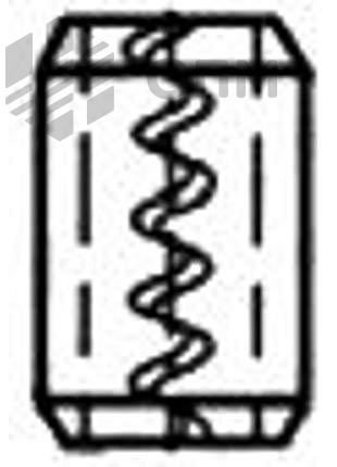 ОПМ 111001 Штифт пружинный с зубчатой прорезью, нержавеющая сталь 1.4310