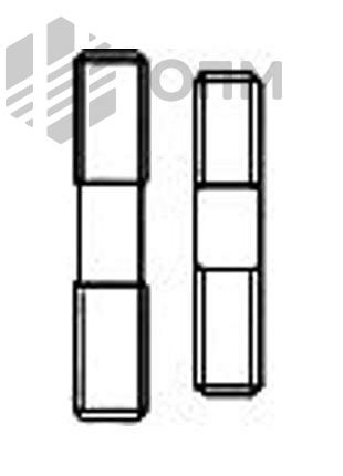 ГОСТ 22043-76 Шпилька для деталей с гладкими отверстиями