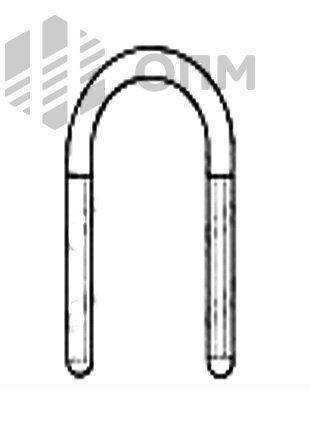 DIN 3570 A Хомут U-образный трубный (болт скоба)