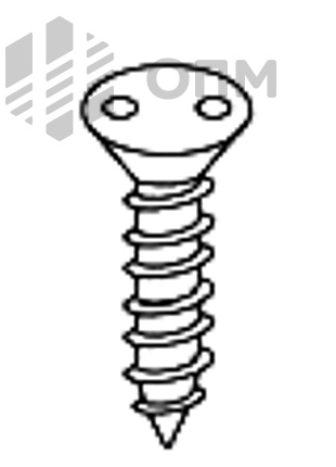 ОПМ 106032 Саморез антивандальный, с потайной головкой, привод - 2 отверстия