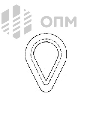 DIN 6899 Коуш стальной оцинкованный для троса
