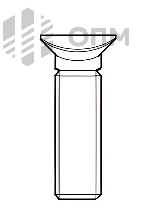 ОПМ 102014 Болт лемешный для лапы плуга LEMKEN