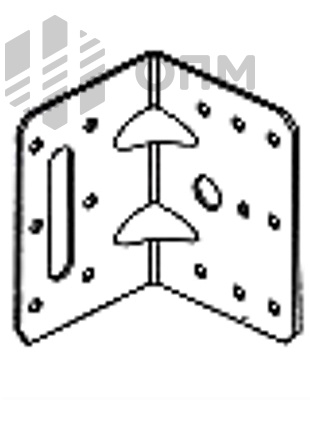 ОПМ 267003 Крепежный уголок с двойным усилием KUD