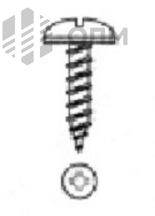 DIN 968 Саморез с полукруглой головкой и пресс-шайбой