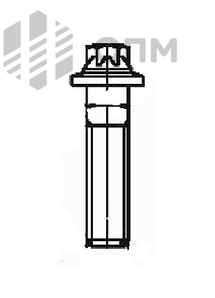 ГОСТ Р 52855-2007 Болт со звездообразной головкой и большим фланцем