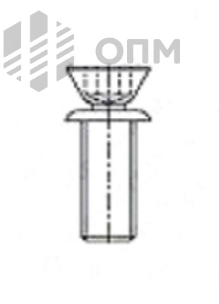 ОПМ 101025 Винт антивандальный, отрывной привод с внутренним шестигранником 