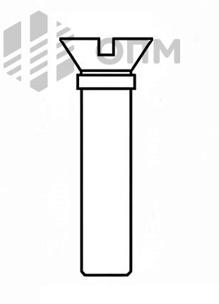DIN 963 Винт с потайной головкой и прямым шлицем