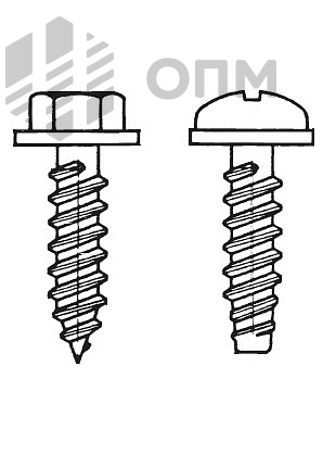 DIN 6901 Саморез комбинированный с невыпадающей шайбой