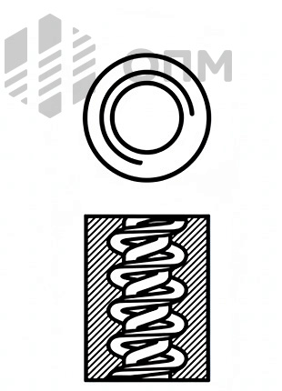 ОПМ 103002 Гайка круглая 1,5d с трапецеидальной резьбой