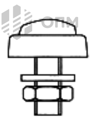 ОПМ 502046 Болт с шильдиком для номерного знака
