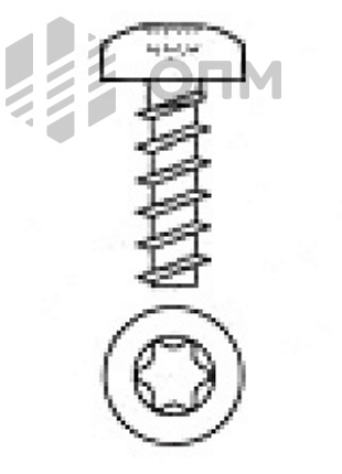 ОПМ 106090 Саморез по термопластам ecosyn-plast с цилиндрической скруглённой головкой, шлиц TORX (аналог EJOT WN 1452)