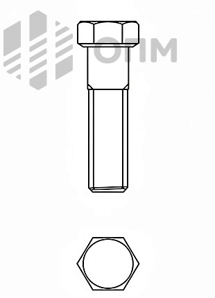DIN 931 Болт с шестигранной головкой и неполной резьбой