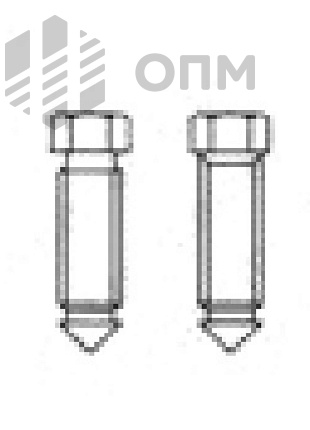 DIN 564 Винт установочный с шестигранной головкой и конусным концом
