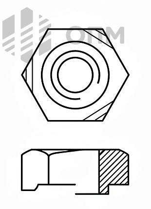 DIN 929 Гайка приварная шестигранная  сварочная