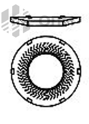 ОПМ 104041 Шайба стопорная с зубцами Teckentrup форма К