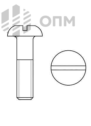 ГОСТ 11644-75 Винт с цилиндрической скругленной головкой