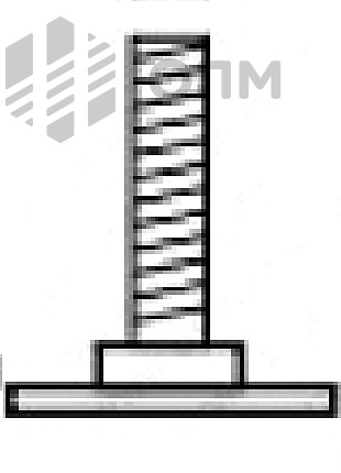 ОПМ 105003 Шпилька резьбовая с прямоугольной опорой