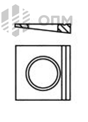 DIN 6918 Шайба косая для высокопрочных соединений с уклоном 8% 