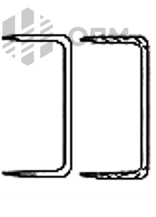 ОПМ 231002-1 и ОПМ 231002-2 Скоба строительная круглого сечения с рифлением и без