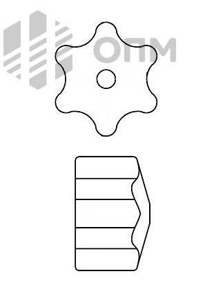 ОПМ 112008 Заглушка антивандальная из цинковой отливки для винтов с приводом TORX