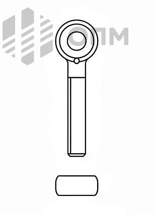 DIN 444 Болт откидной с полной и неполной резьбой