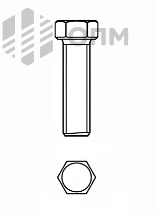 DIN 961 Болт с шестигранной головкой, полной резьбой и мелким шагом резьбы