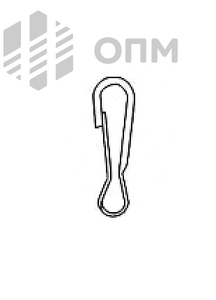 ОПМ 337005 Карабин пружинный плоский