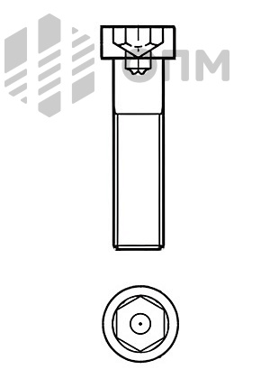 DIN 6912 Винт с низкой цилиндрической головкой и внутренним шестигранником