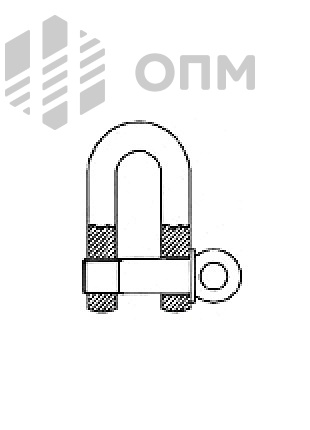 ОПМ 331002 Скоба монтажная не для грузоподъёма