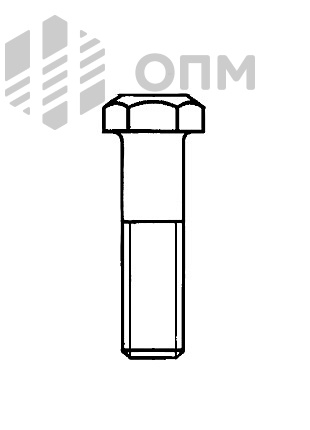 ГОСТ 15591-70 Болт с шестигранной уменьшенной головкой и направляющим подголовком класса точности С