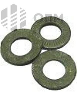 ОПМ 104006 Шайба контактная рифленая сверху с ножками (toothed) Form K (бывшая Form P)